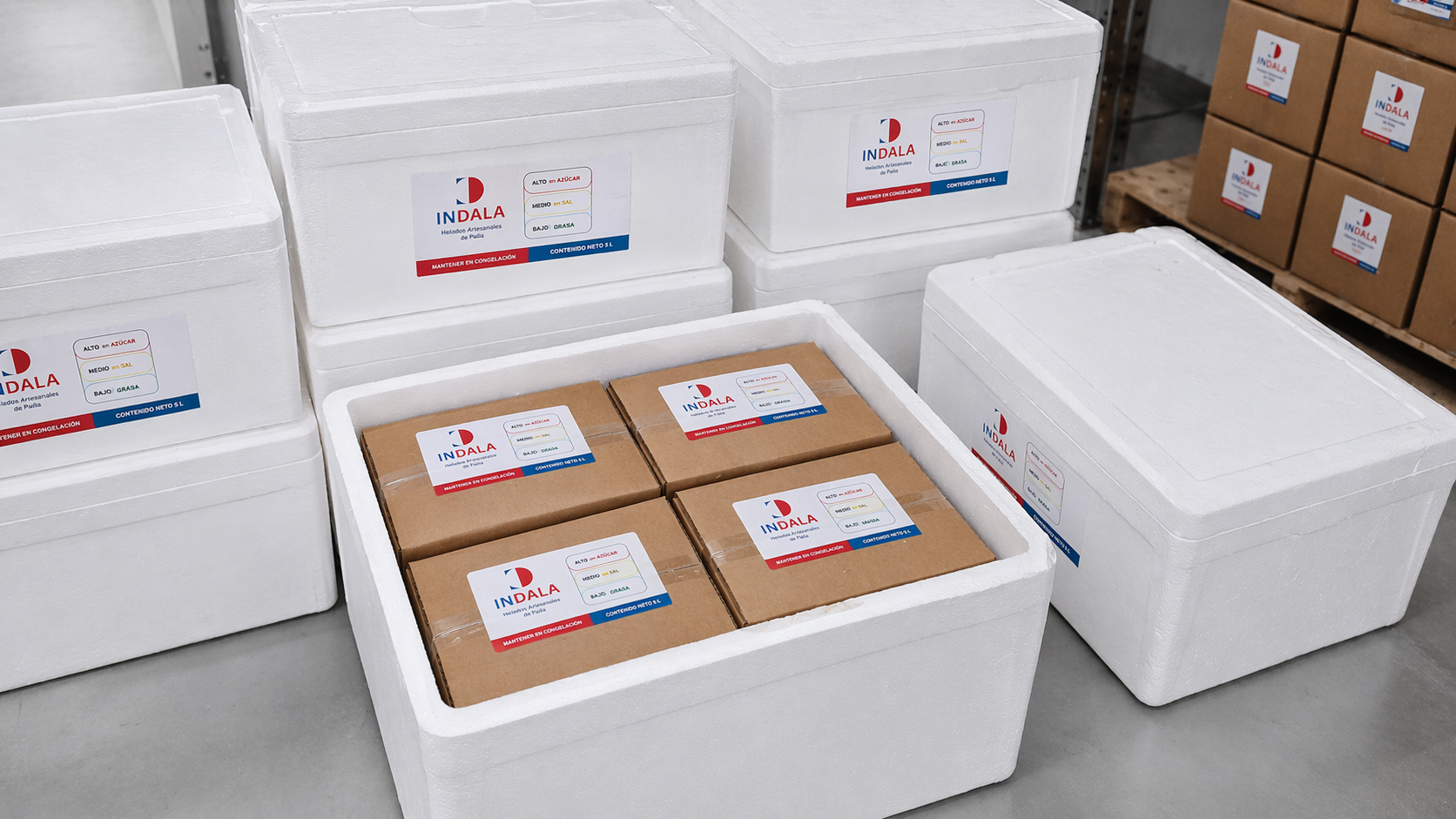 Coolers y cajas para distribución INDALA