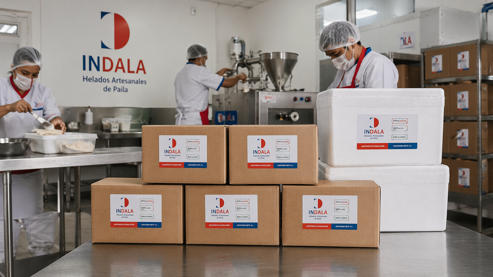 Producción de INDALA como proveedor de helados